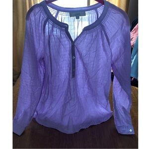 Chic Lavender Button-Up Blouse